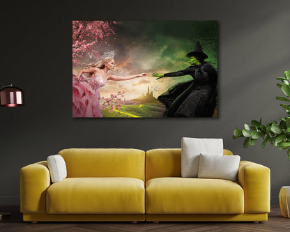 Wicked movie character canvas artwork