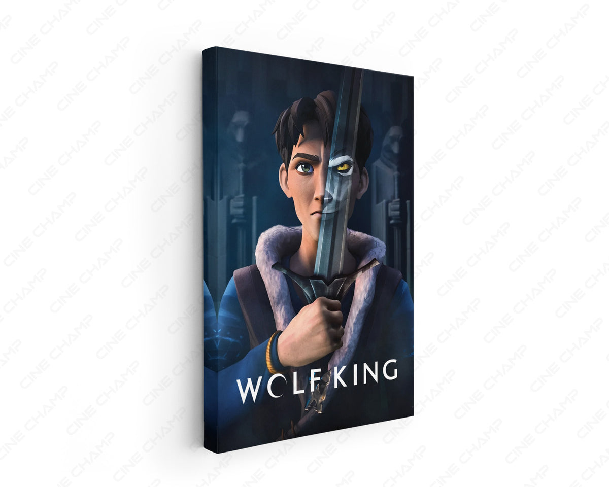 Wolf King Canvas Wall Art Dark Fantasy Movie Print