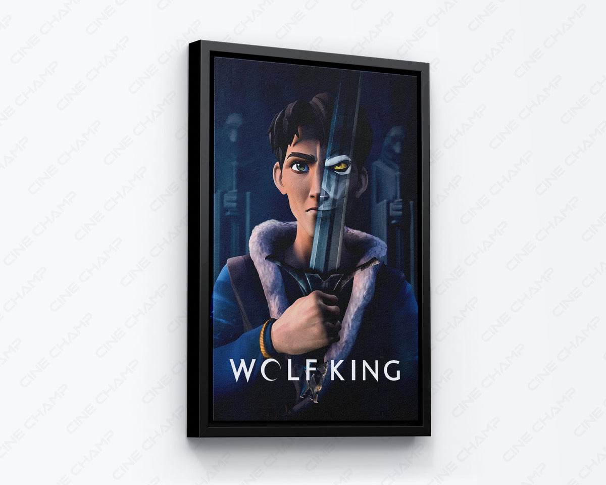 Wolf King Canvas Wall Print for Fantasy Collectors