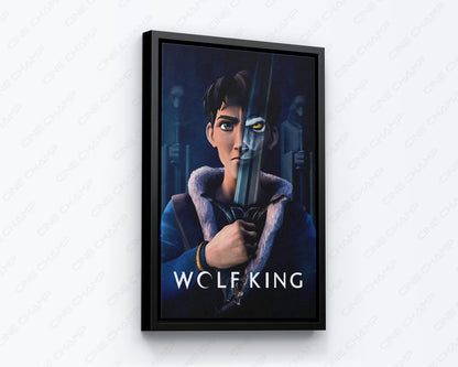Wolf King Canvas Wall Print for Fantasy Collectors