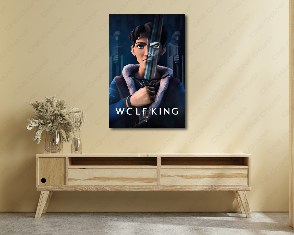 Wolf King Fantasy Inspired Canvas Print for Home Theater