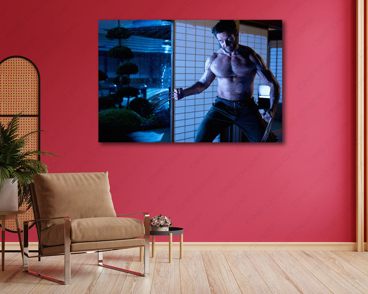 Wolverine movie inspired canvas artwork