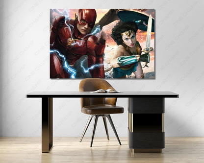 Wonder Woman Character Canvas Artwork
