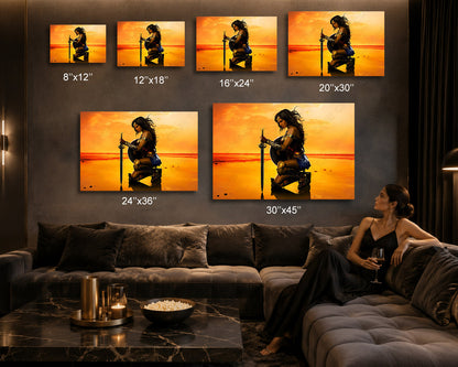 Wonder Woman Movie Poster Canvas