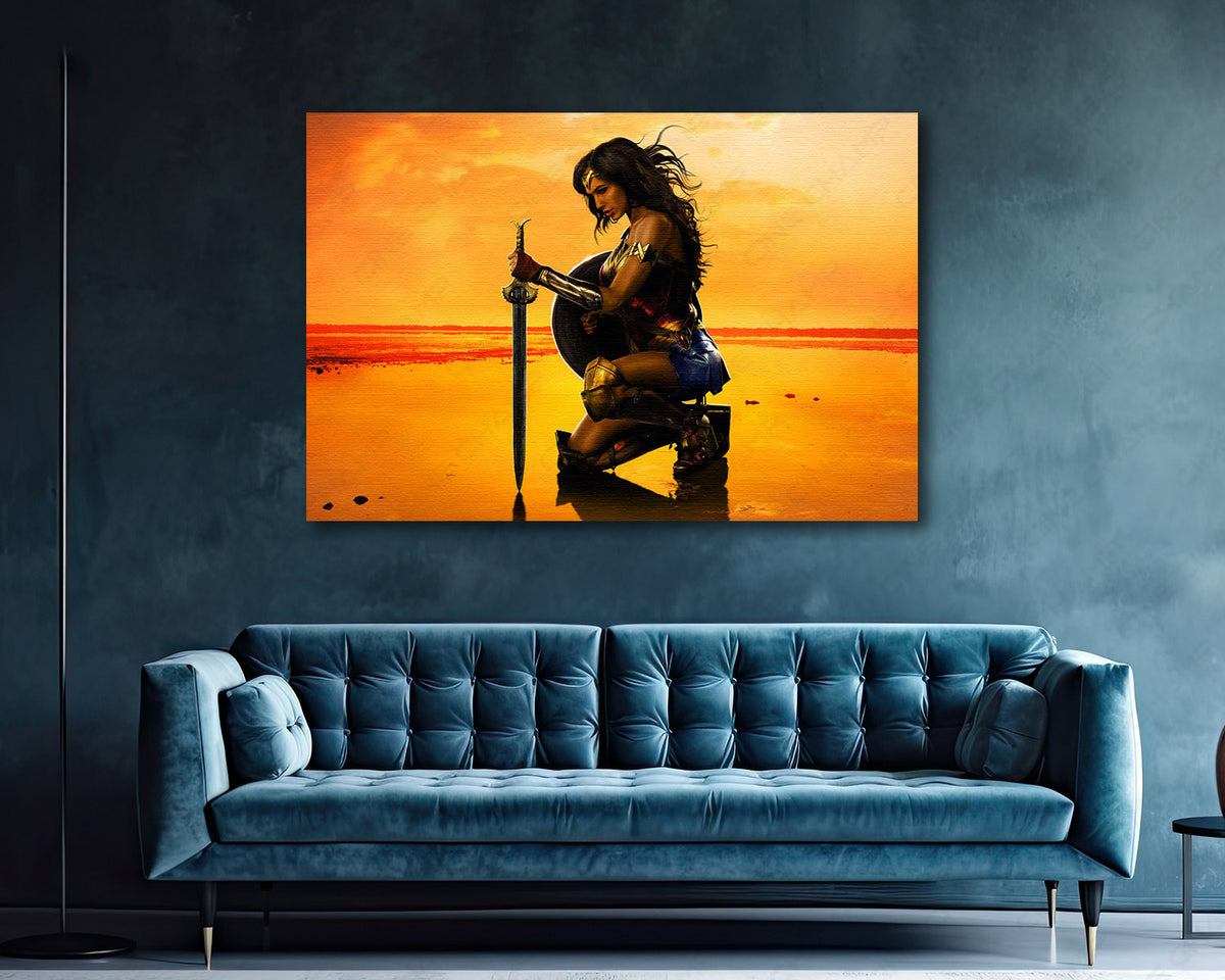 Wonder Woman Superhero Canvas Print