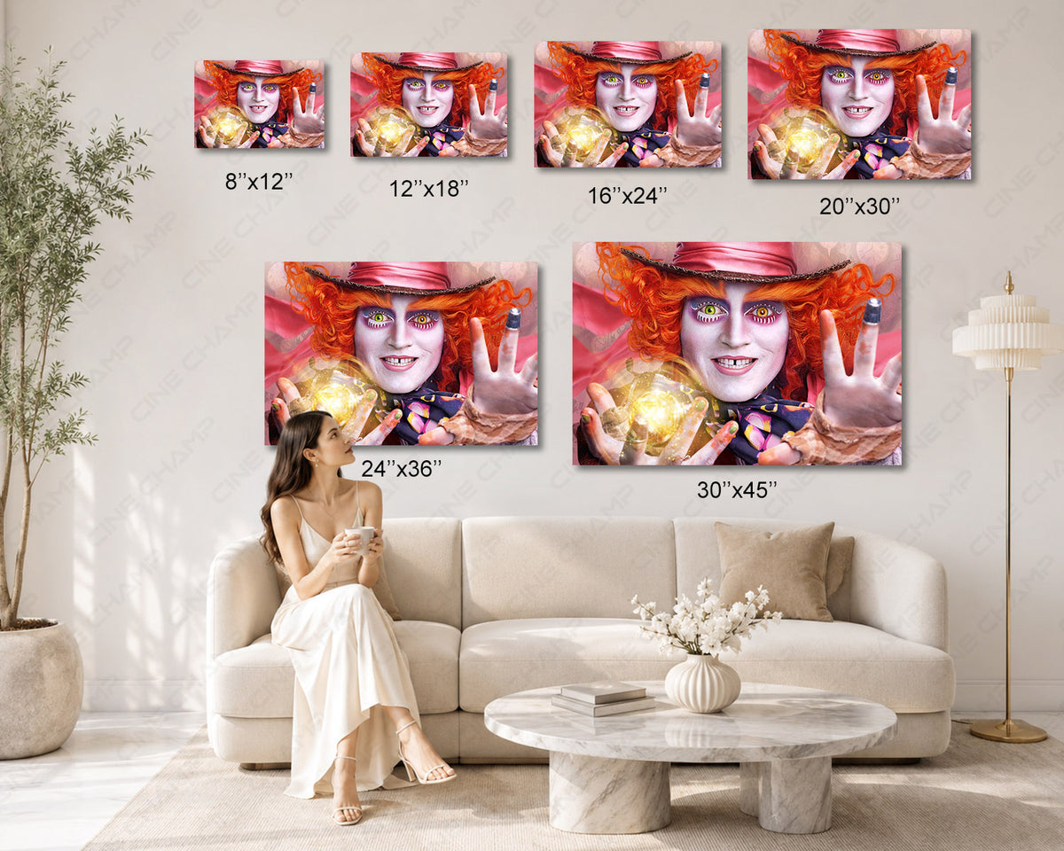 Wonderland cinematic wall decor