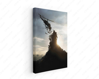World War Z Canvas Wall Art Zombie Movie Print