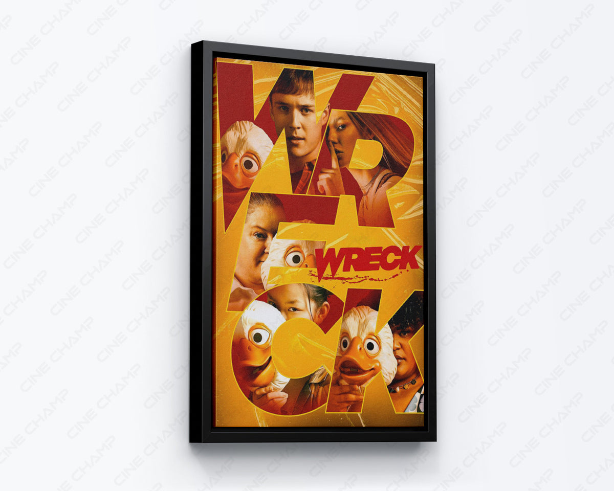 Wreck Canvas Wall Art in a Home Theater