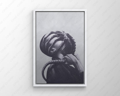 Xenomorph-inspired canvas wall decor from the Alien universe