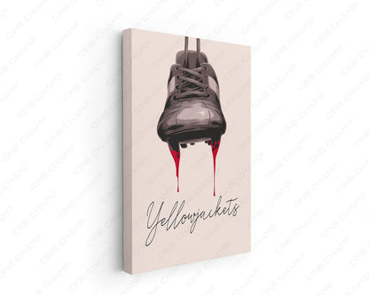 Yellowjackets canvas wall art inspired by the psychological survival drama