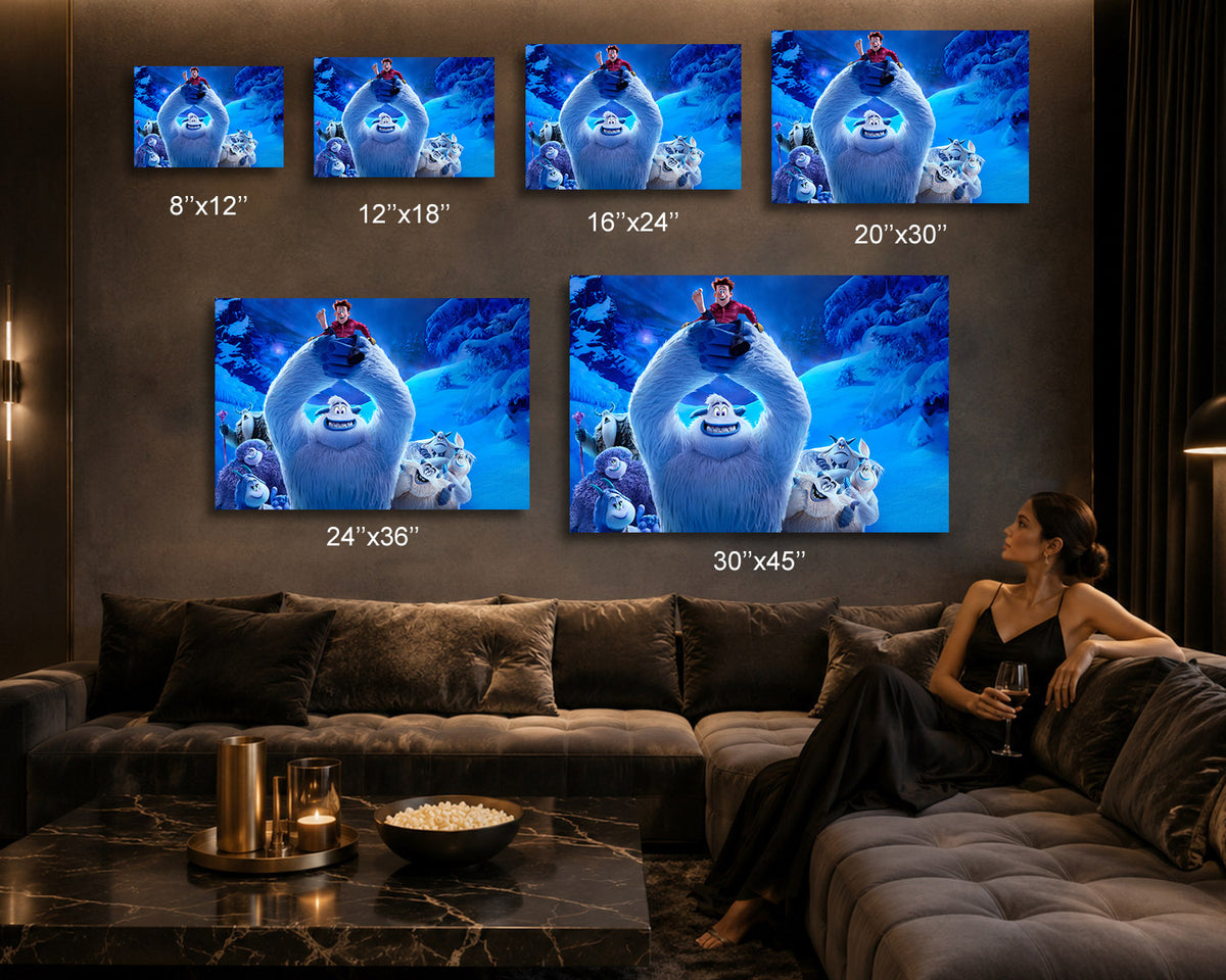 Yeti Animated Movie Canvas Decor