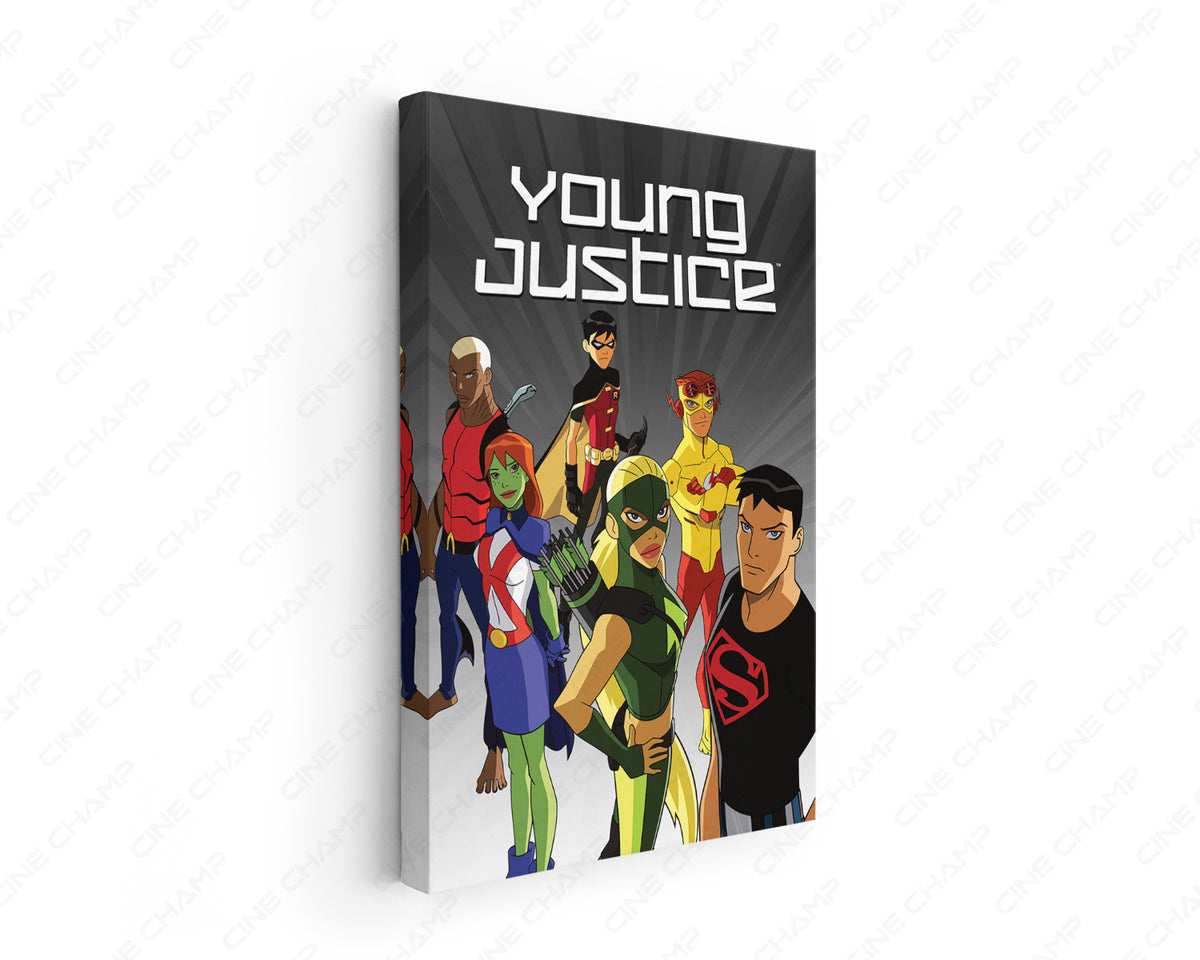 Young Justice Canvas Wall Art DC Animated Superhero Series Print