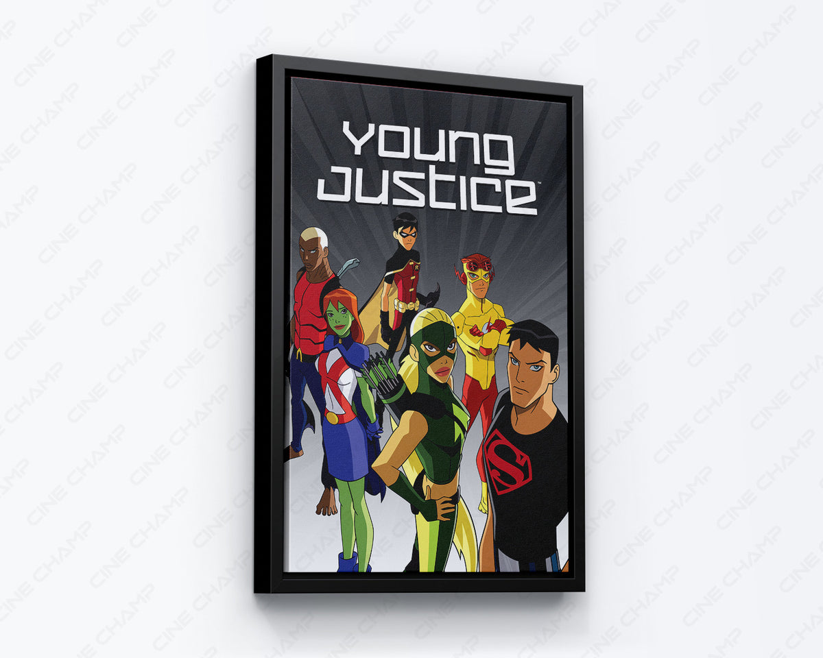 Young Justice Cartoon Series Wall Art for Collectors