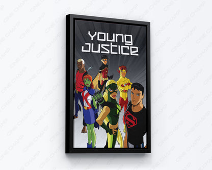 Young Justice Cartoon Series Wall Art for Collectors