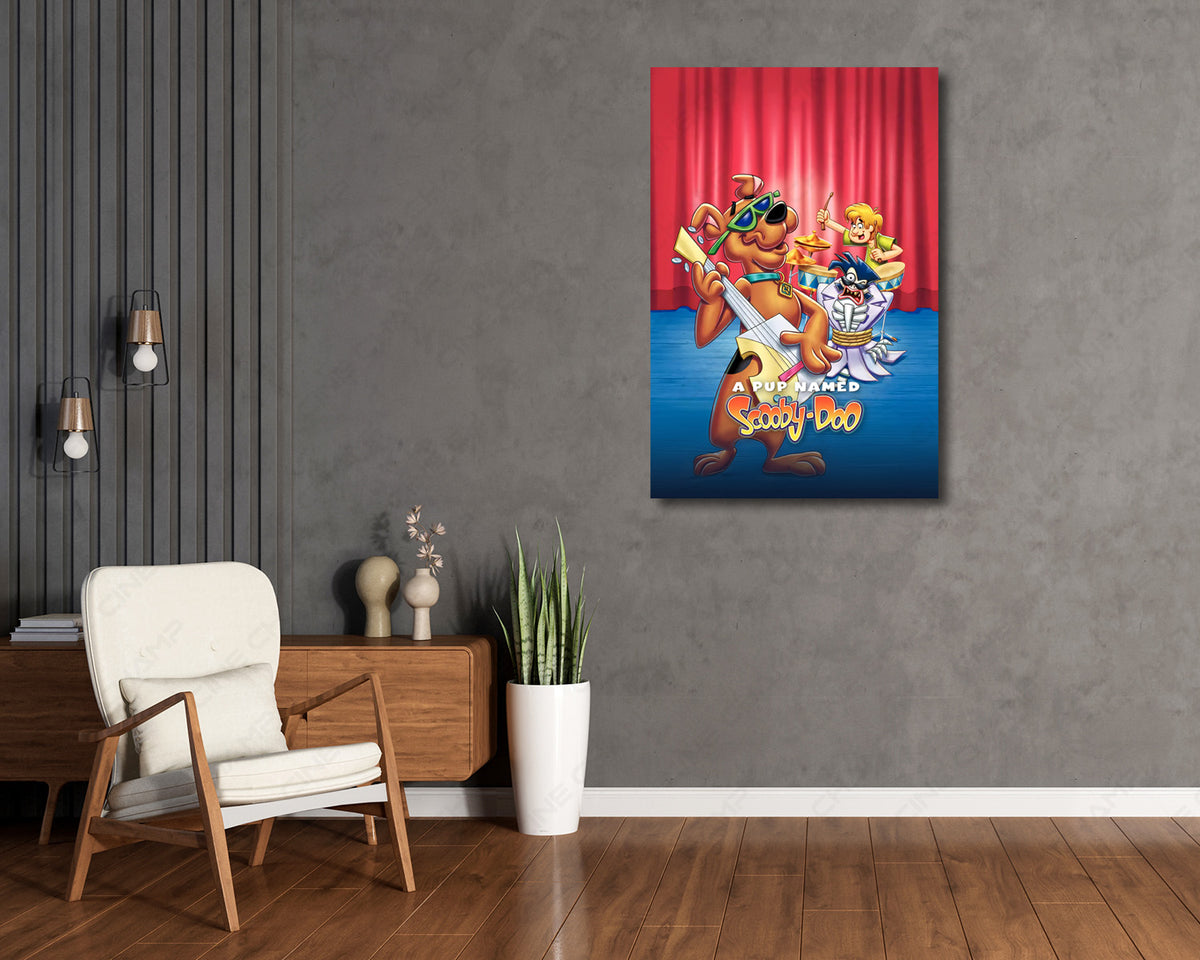 Young Scooby-Doo Cartoon Canvas Print
