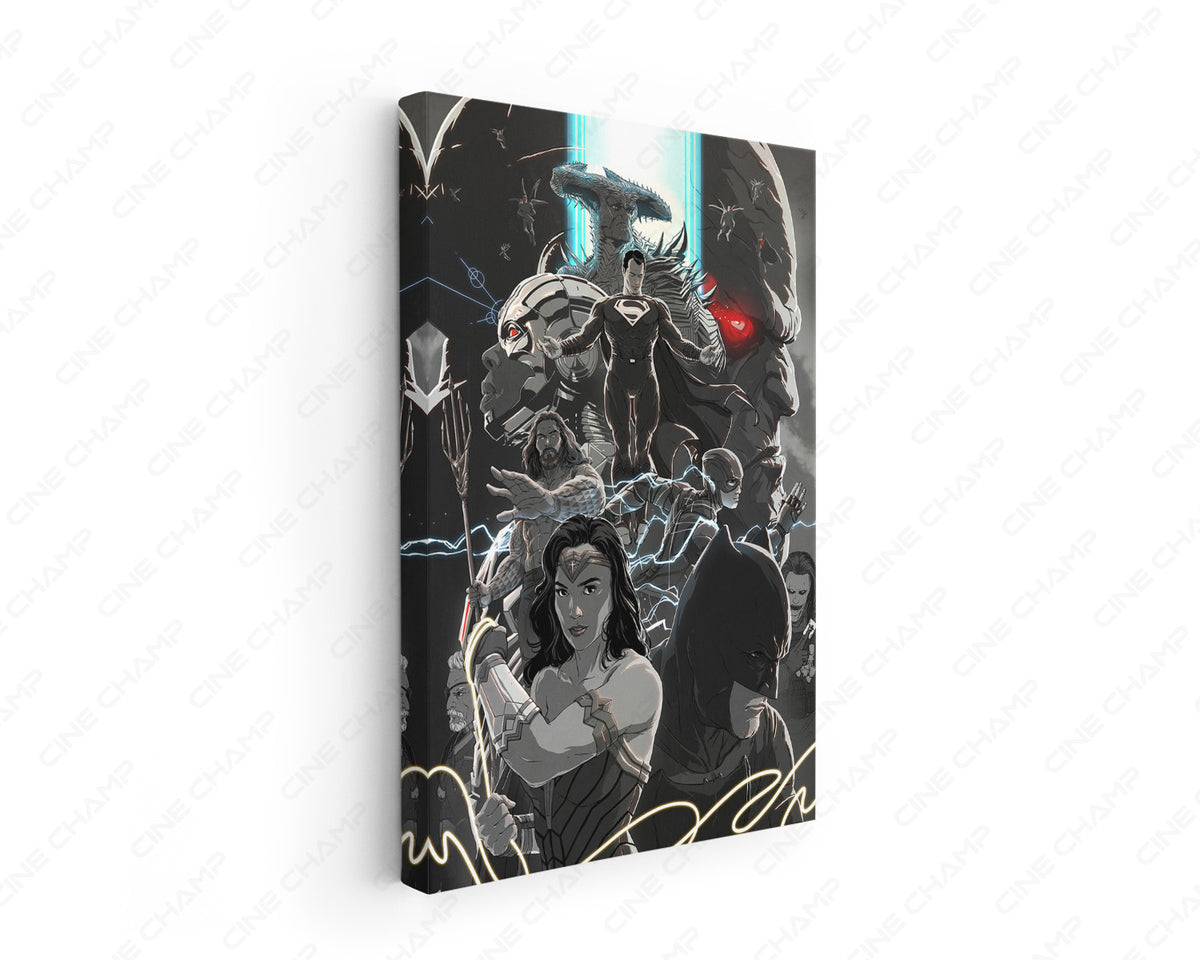 Zack Snyder's Justice League Canvas Wall Art Dark Knight Epic Print