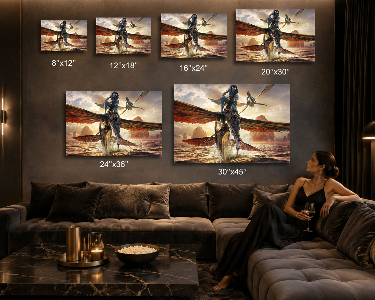 Avatar Canvas Wall Art The Way of Water Pandora Ocean Adventure Decor