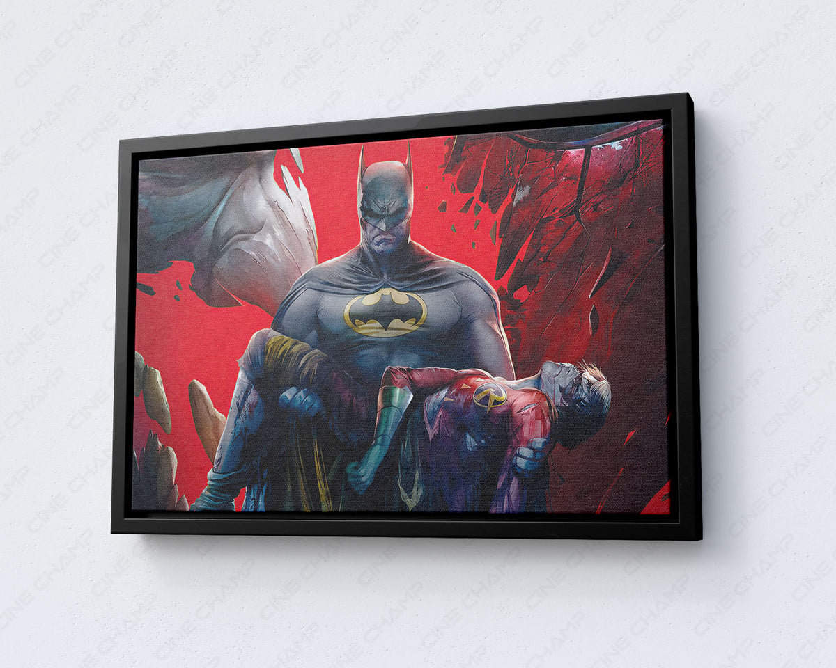 Batman Death in the Family Canvas Wall Art Dark Gotham Story Decor