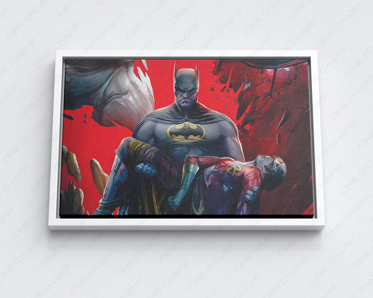Batman Death in the Family Canvas Wall Art Dark Gotham Story Decor