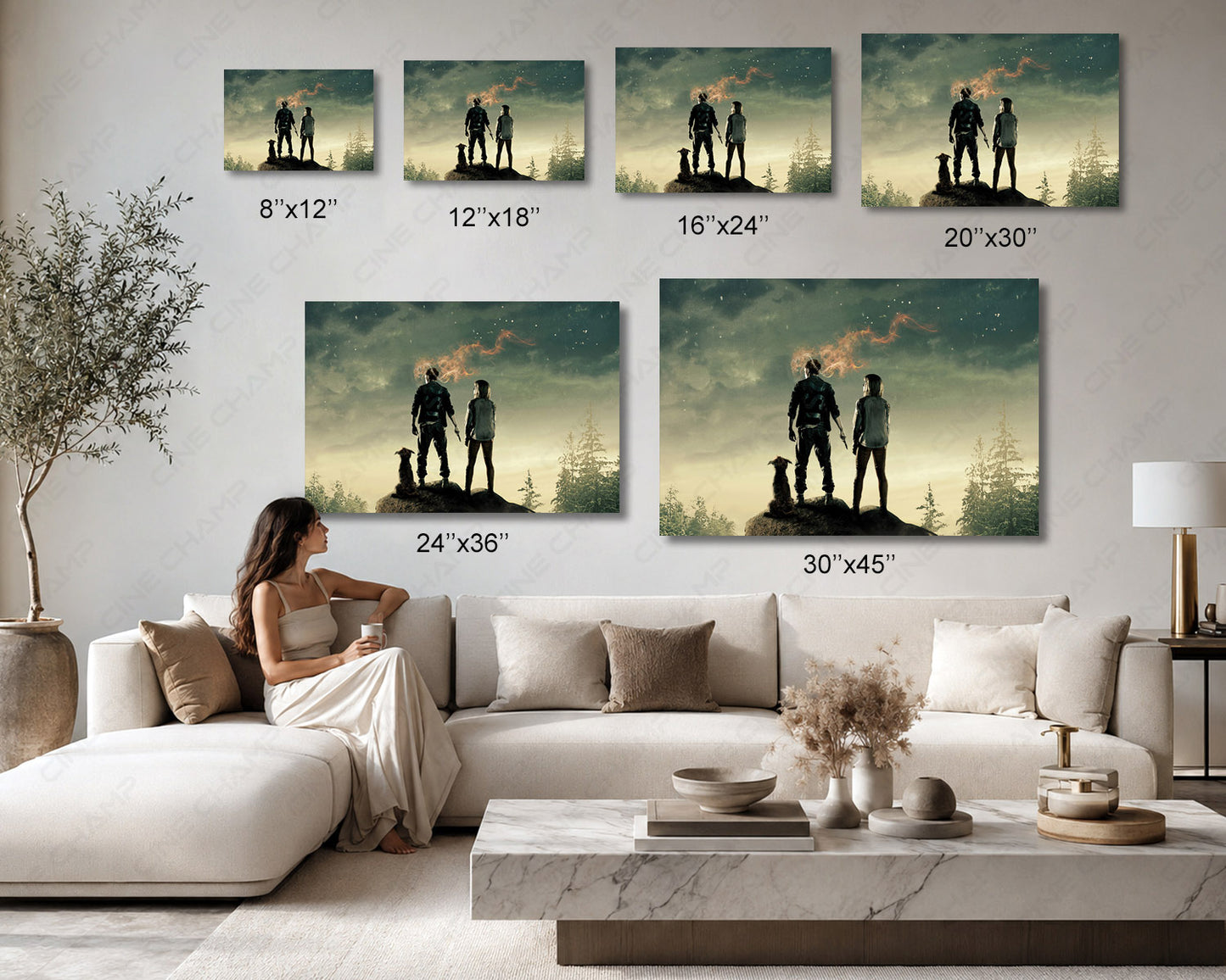 Chaos Walking Canvas Wall Art Sci-Fi Adventure Movie Canvas Print