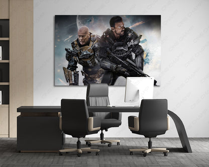 Cosmic Sin Canvas Print Sci-Fi Action Movie Wall Art