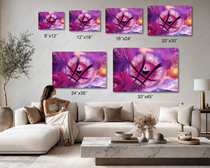 Doctor Strange in The Multiverse of Madness Dark Magic Canvas Wall Art