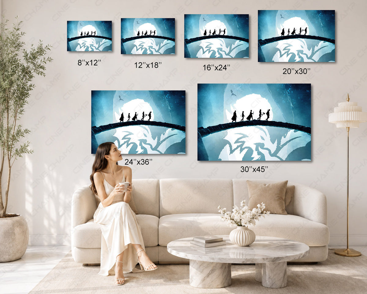 Dungeons & Dragons Honour Among Thieves Canvas Wall Art Legendary Fantasy Adventure Decor