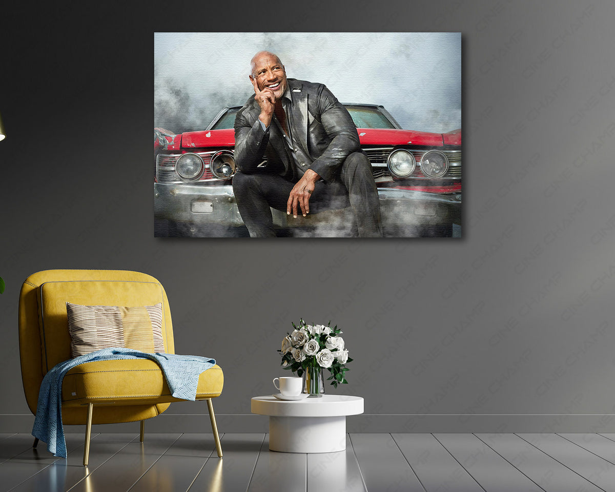 Fast and Furious Hobbs wall art for home theater