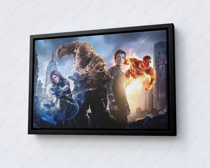 Fantastic Four Canvas Wall Art Marvel Superhero Team Movie Artwork