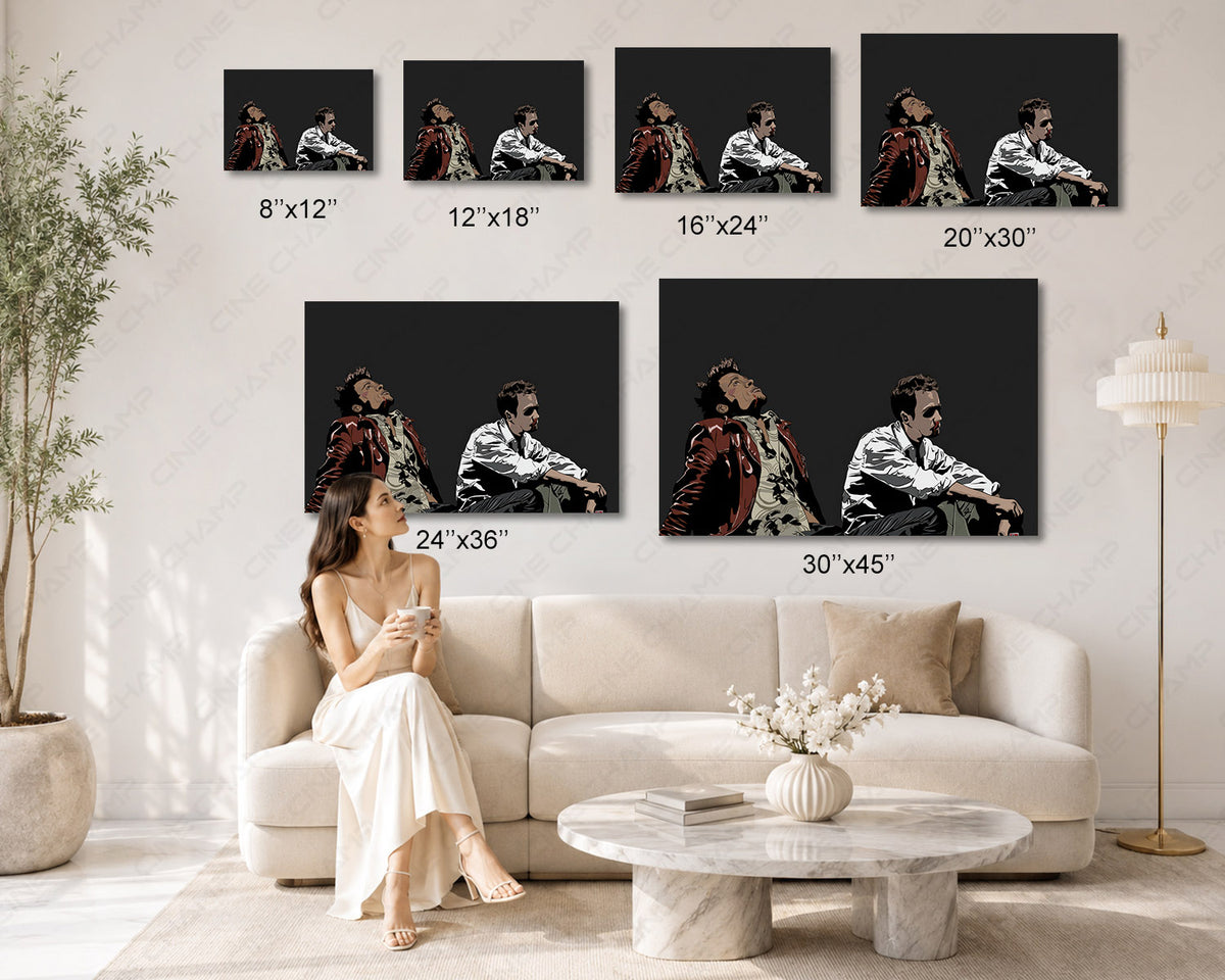 Fight Club Tyler Durden Canvas Wall Art Cult Classic Movie Artwork
