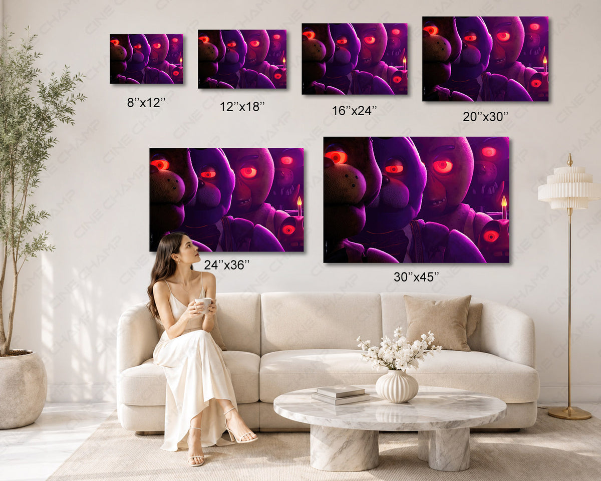 Five Nights at Freddy's Horror Canvas FNAF Wall Art