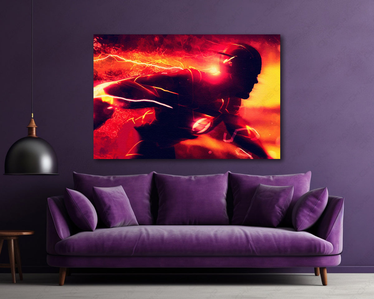 The Flash Canvas Wall Art DC Superhero Movie Decor