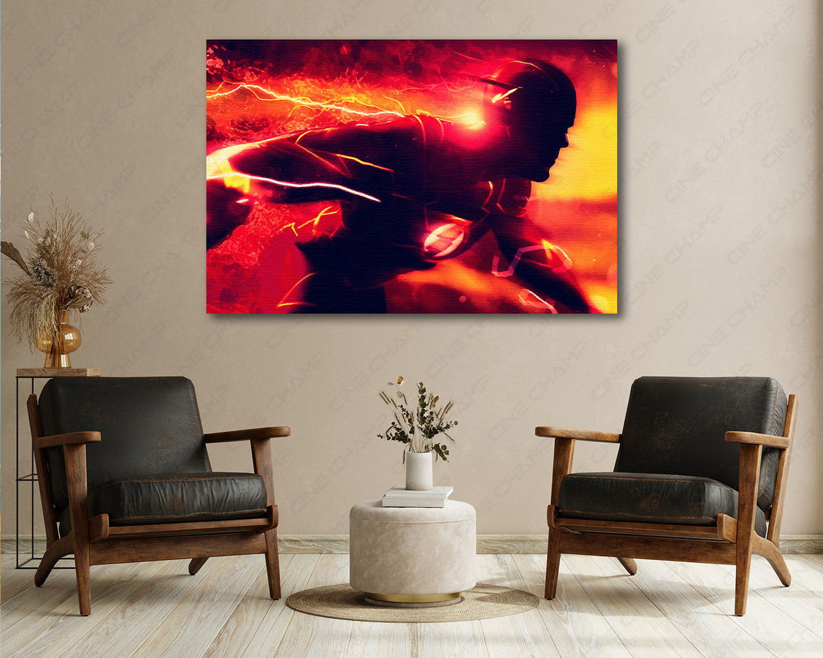 The Flash Canvas Wall Art DC Superhero Movie Decor