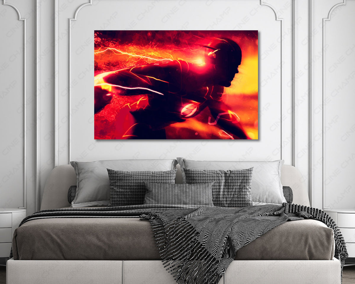 The Flash Canvas Wall Art DC Superhero Movie Decor