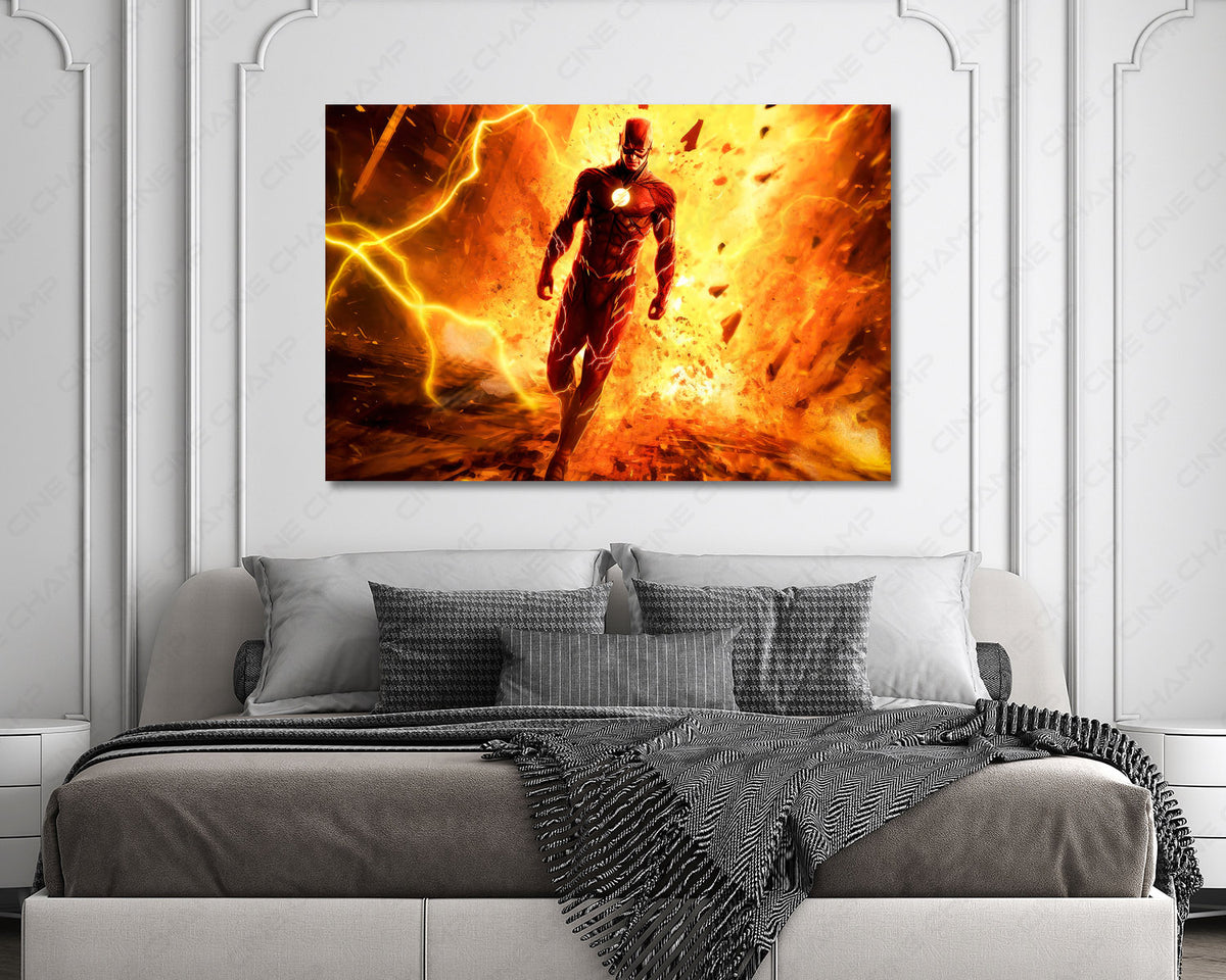 The Flash Canvas Wall Art Barry Allen DC Superhero Decor
