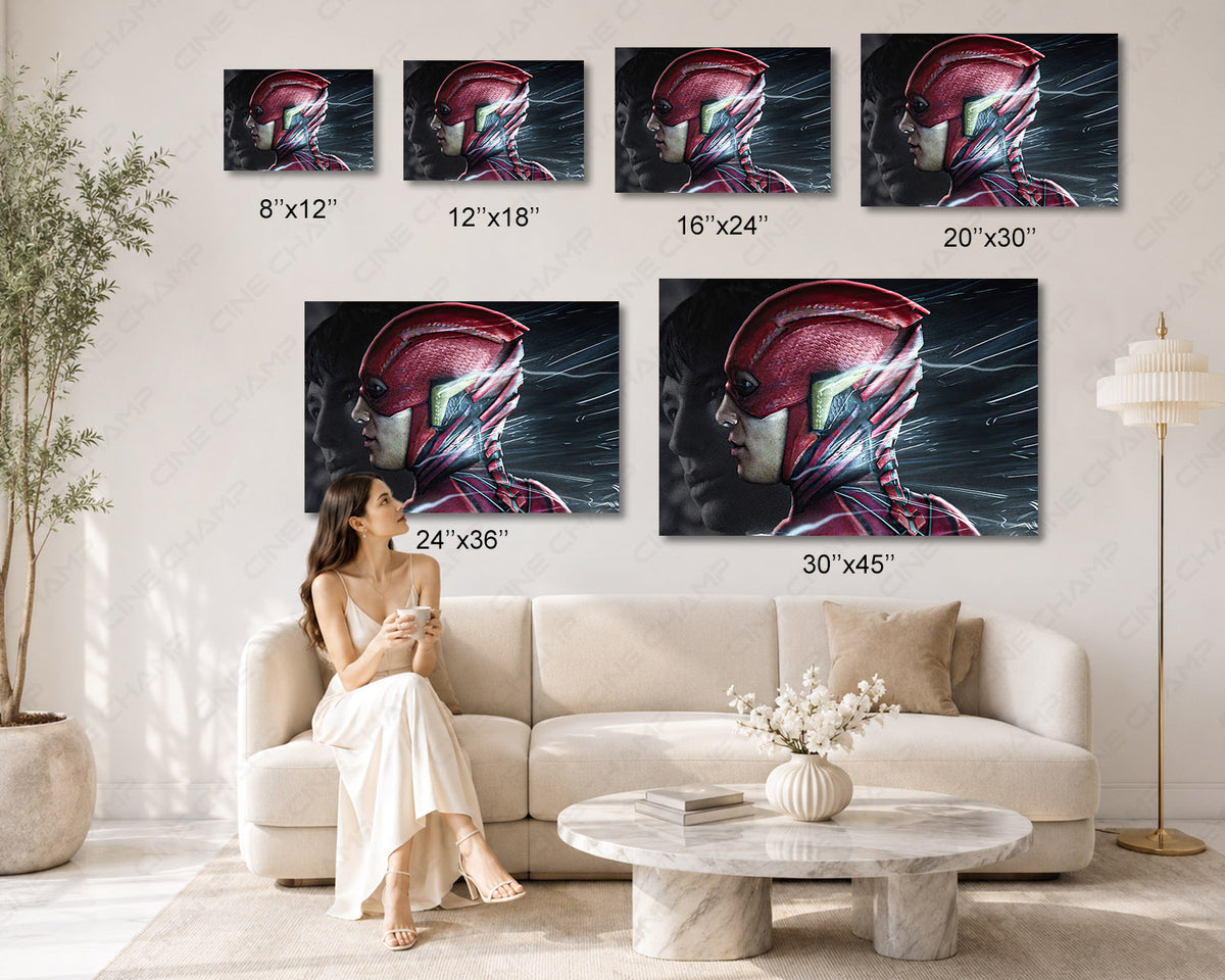 Zack Snyder's Justice League Flash Canvas Wall Art