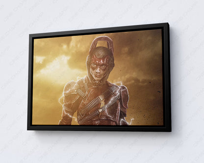 Flash Justice League Canvas Wall Art Barry Allen DC Superhero Movie Artwork