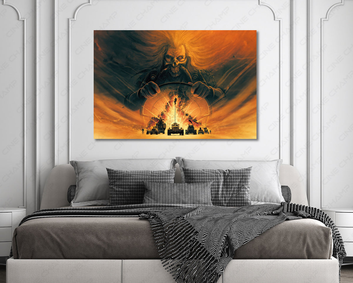 Furiosa: A Mad Max Saga Canvas Wall Art Wasteland Action Movie Wall Art