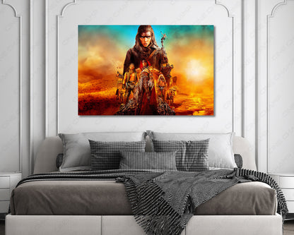Furiosa A Mad Max Saga Canvas Wall Art Furiosa Action Movie Wall Decor