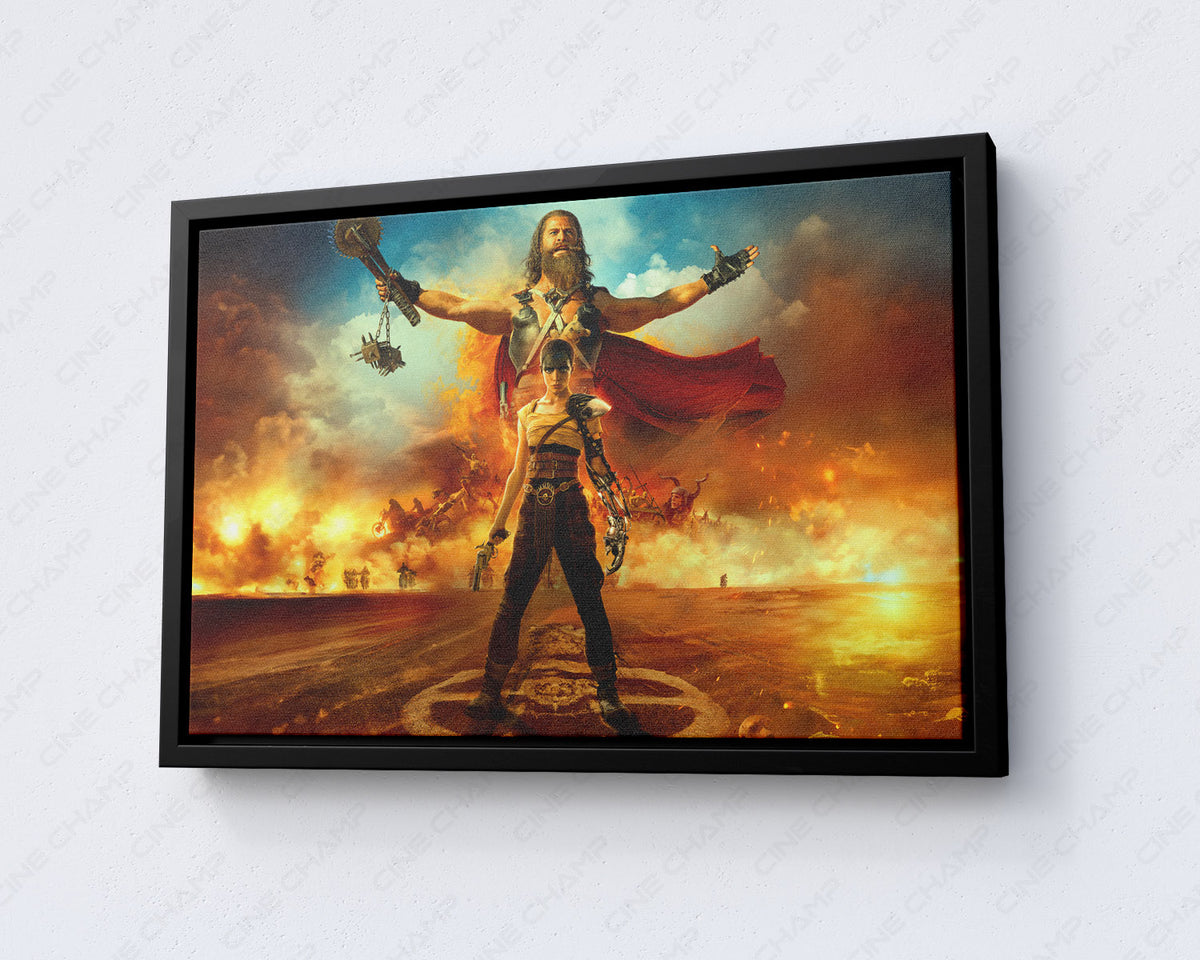 Furiosa: A Mad Max Saga Canvas Wall Art Mad Max Action Movie Decor