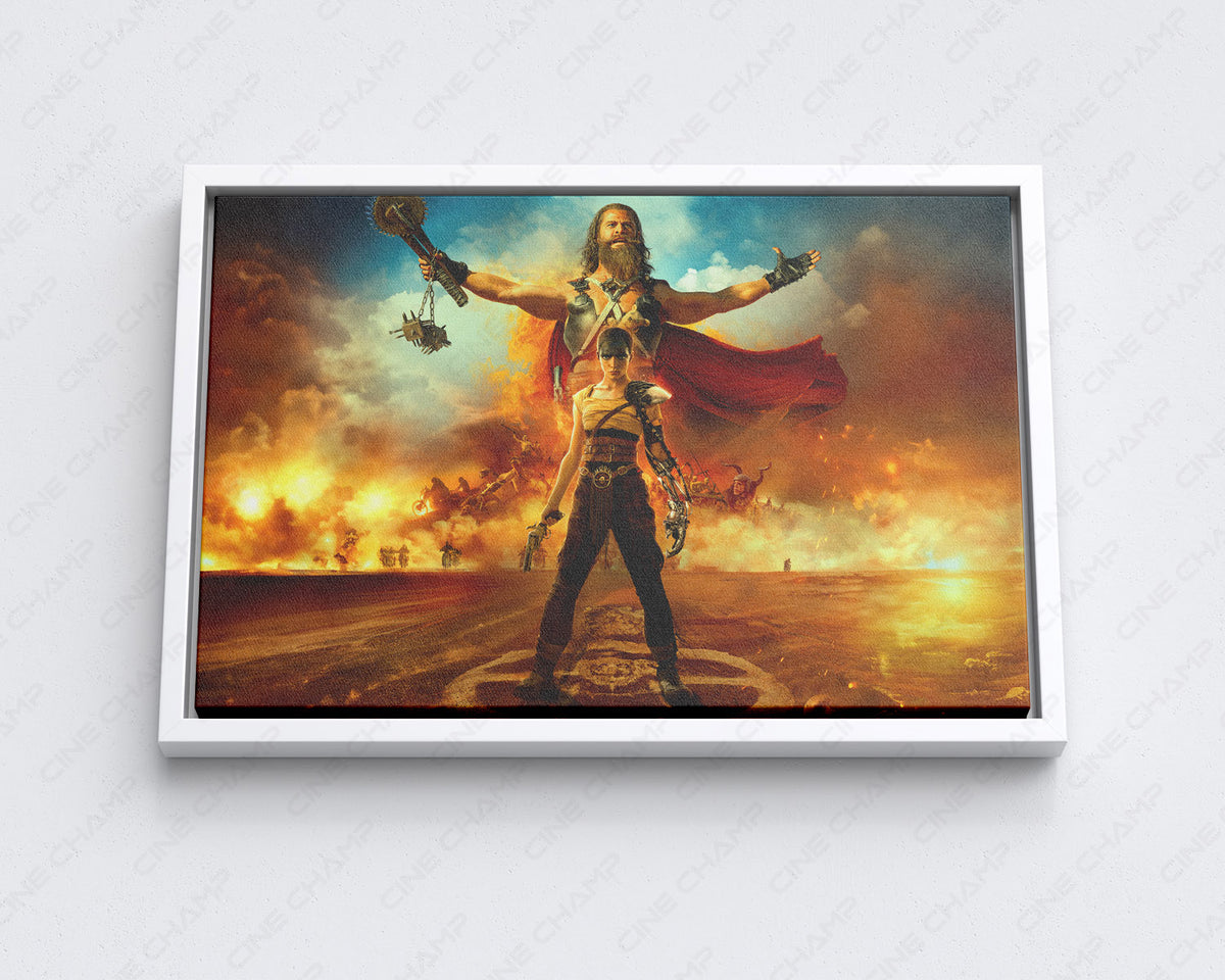 Furiosa: A Mad Max Saga Canvas Wall Art Mad Max Action Movie Decor
