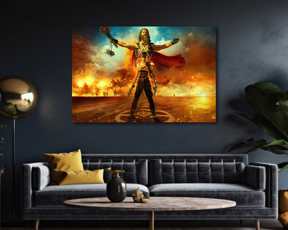 Furiosa: A Mad Max Saga Canvas Wall Art Mad Max Action Movie Decor