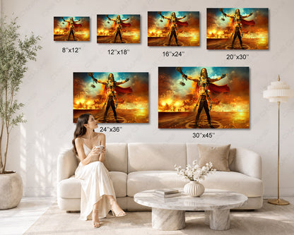 Furiosa: A Mad Max Saga Canvas Wall Art Mad Max Action Movie Decor