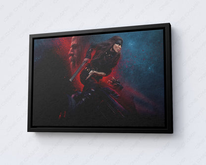 Furiosa: A Mad Max Saga Canvas Wall Art Post-Apocalyptic Movie Poster