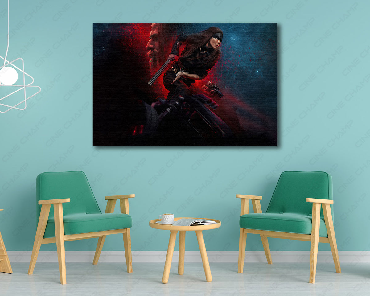 Furiosa: A Mad Max Saga Canvas Wall Art Post-Apocalyptic Movie Poster