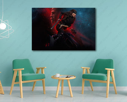 Furiosa: A Mad Max Saga Canvas Wall Art Post-Apocalyptic Movie Poster