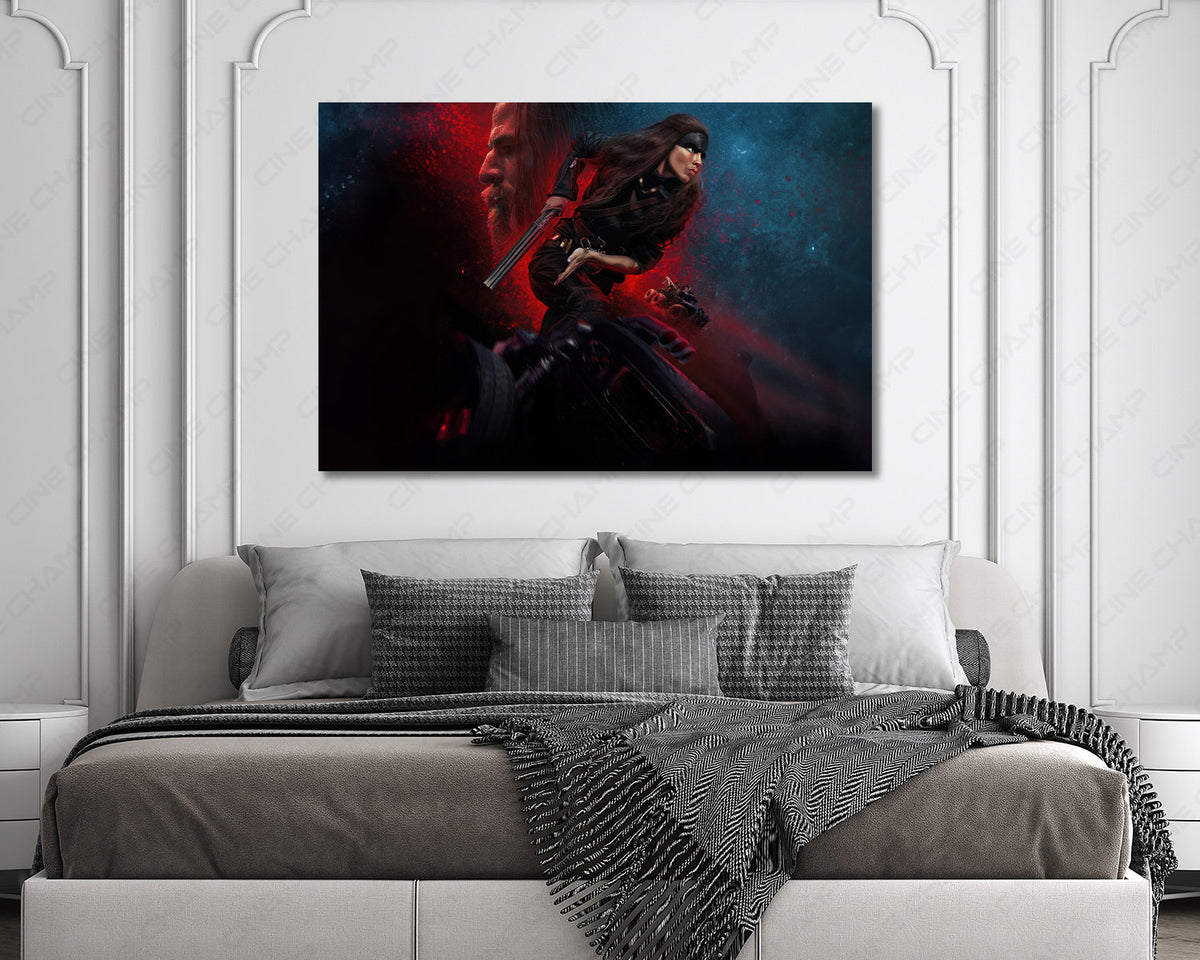 Furiosa: A Mad Max Saga Canvas Wall Art Post-Apocalyptic Movie Poster