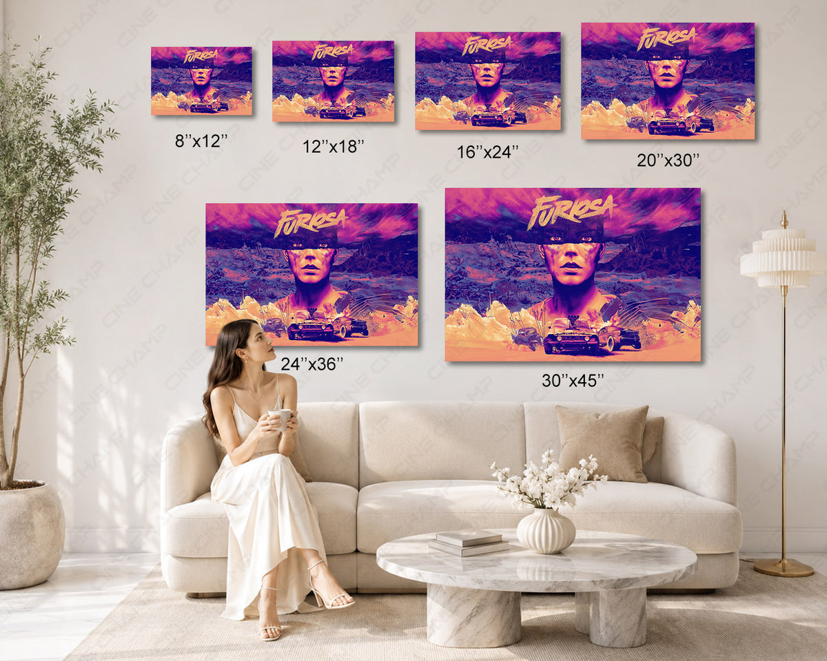 Furiosa A Mad Max Saga Canvas Furiosa Movie Wall Art