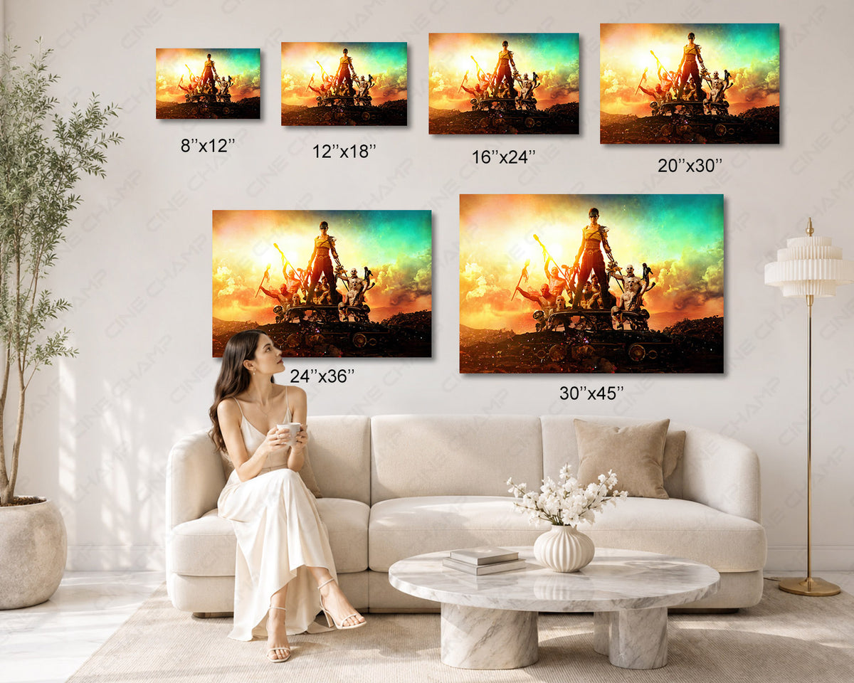 Furiosa Mad Max Canvas Print A Mad Max Saga Movie Wall Art