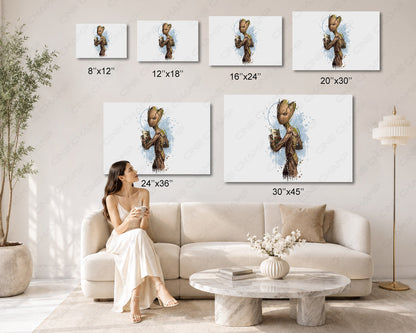 Groot Splash Canvas Wall Art